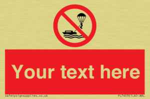 Custom No parasailing